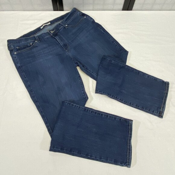 Levi’s High Rise Classic Straight Leg 18W Jeans Medium Wash Denim Timeless Fit - Picture 8 of 13